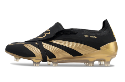 Adidas Predator Elite Foldover Tongue FG Firm Ground Soccer Cleats - Black/Gold