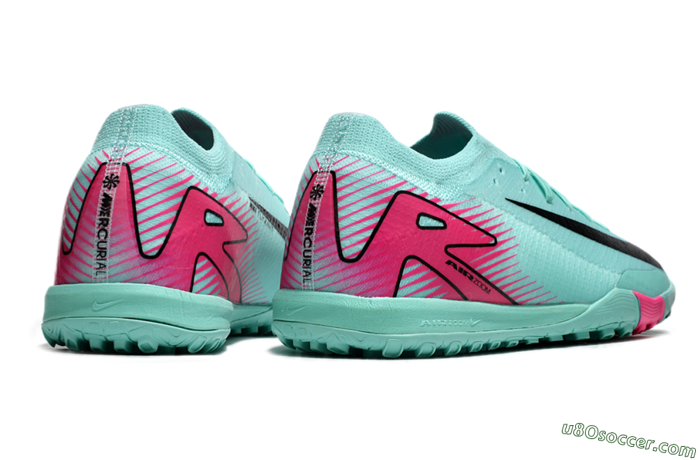 Nike Air Zoom Mercurial Vapor 16 Elite TF Artificial Turf Soccer Shoes - Jade/Black/Red 6