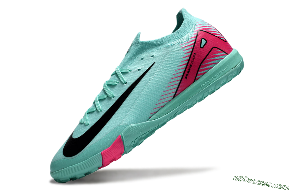 Nike Air Zoom Mercurial Vapor 16 Elite TF Artificial Turf Soccer Shoes - Jade/Black/Red 5