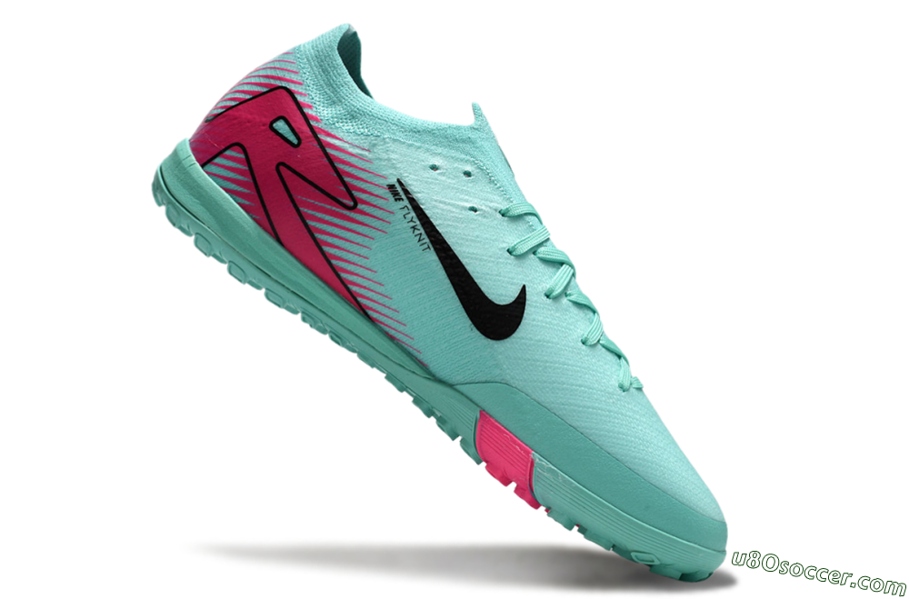 Nike Air Zoom Mercurial Vapor 16 Elite TF Artificial Turf Soccer Shoes - Jade/Black/Red 4