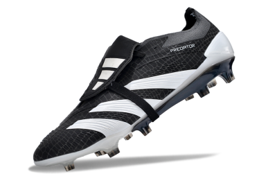 Adidas Predator Elite Foldover Tongue FG Firm Ground Soccer Cleats - Black/White