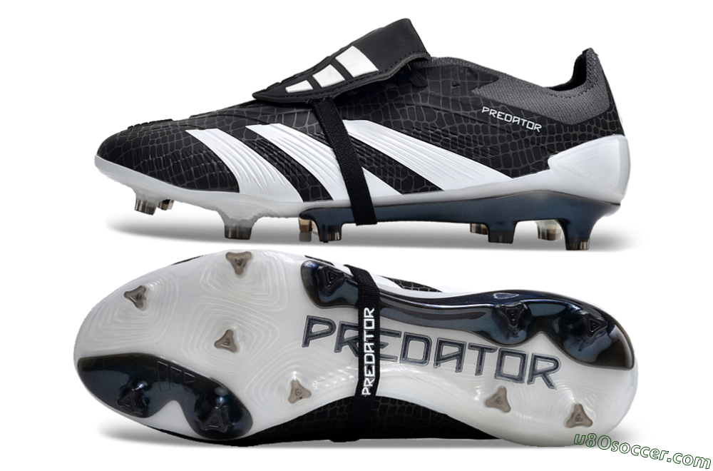 Adidas Predator Elite Foldover Tongue FG Firm Ground Soccer Cleats - Black/White 0