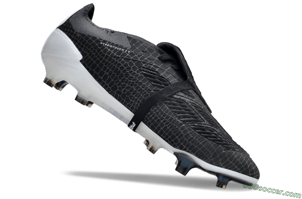 Adidas Predator Elite Foldover Tongue FG Firm Ground Soccer Cleats - Black/White 3