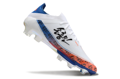 Adidas F50 Elite Lightstrike Pro FG Firm Ground Soccer Cleats - White/Orange/Blue