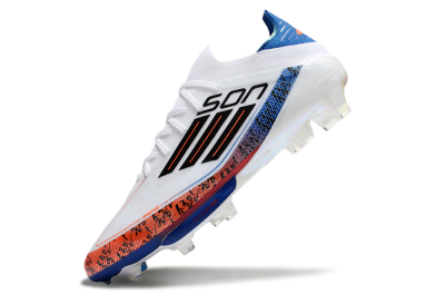 Adidas F50 Elite Lightstrike Pro FG Firm Ground Soccer Cleats - White/Orange/Blue