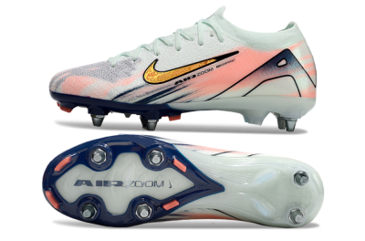 Nike Air Zoom Mercurial Vapor 16 Elite SG Soft Ground Soccer Cleats - Jade/Gold/Blue