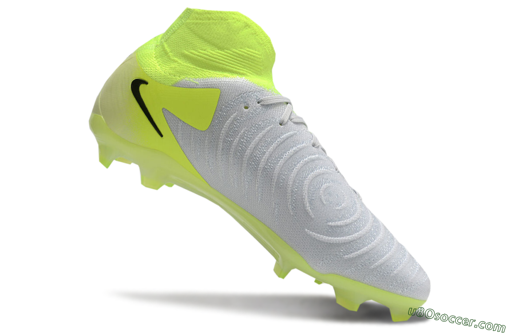 Nike Phantom Luna Elite FG Firm Ground Soccer Cleats - Grey/Yellow/Black 4