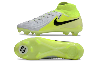 Nike Phantom Luna Elite FG Firm Ground Soccer Cleats - Grey/Yellow/Black
