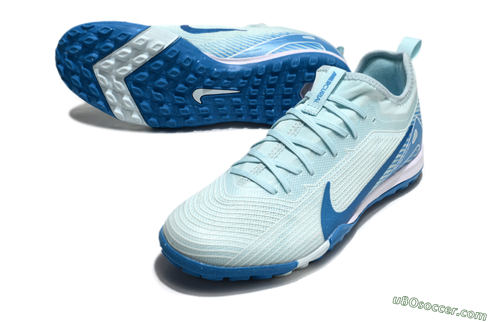 Nike Air Zoom Mercurial Vapor 16 Elite TF Artificial Turf Soccer Shoes - Jade/Blue/White 3