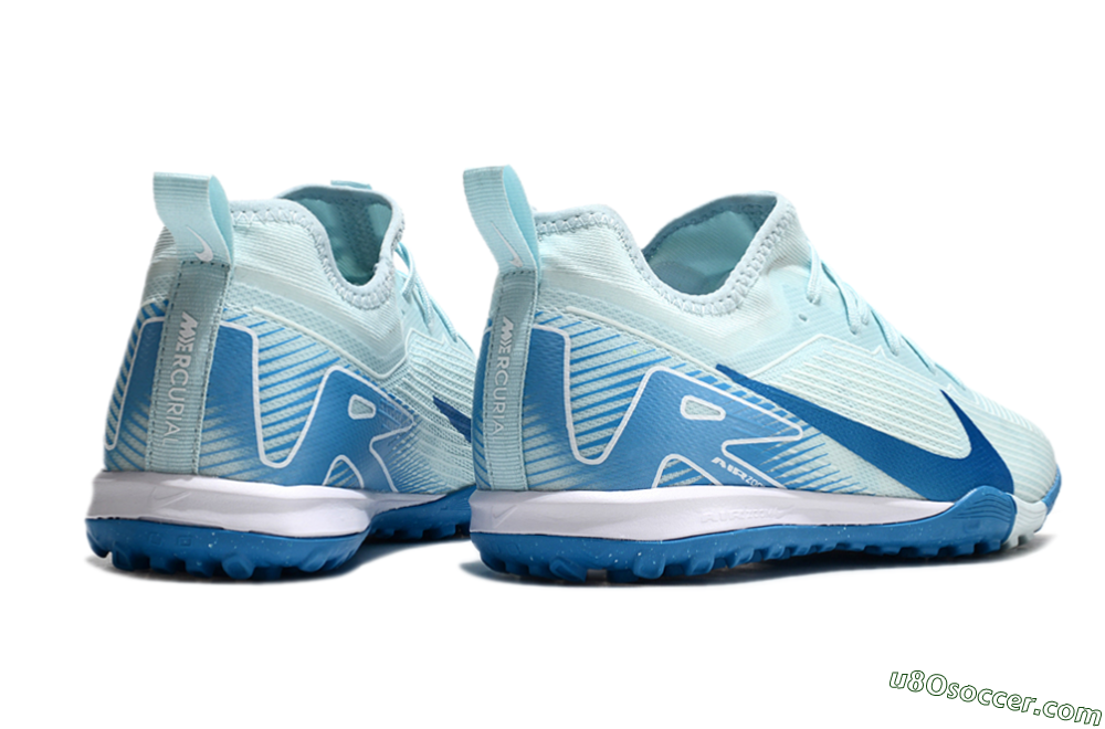 Nike Air Zoom Mercurial Vapor 16 Elite TF Artificial Turf Soccer Shoes - Jade/Blue/White 6