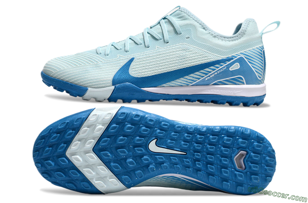 Nike Air Zoom Mercurial Vapor 16 Elite TF Artificial Turf Soccer Shoes - Jade/Blue/White 0