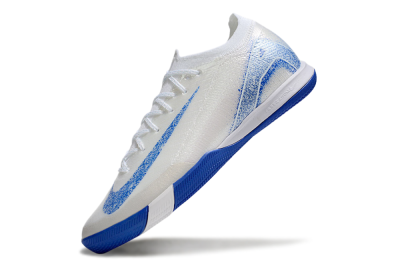 Nike Air Zoom Mercurial Vapor 16 Elite IC Indoor & Futsal Soccer Shoes - Beige/Blue/White