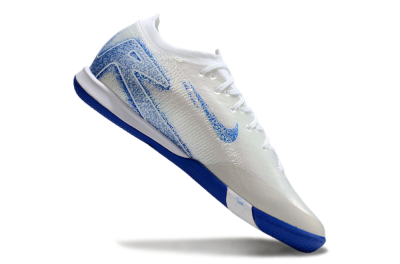 Nike Air Zoom Mercurial Vapor 16 Elite IC Indoor & Futsal Soccer Shoes - Beige/Blue/White