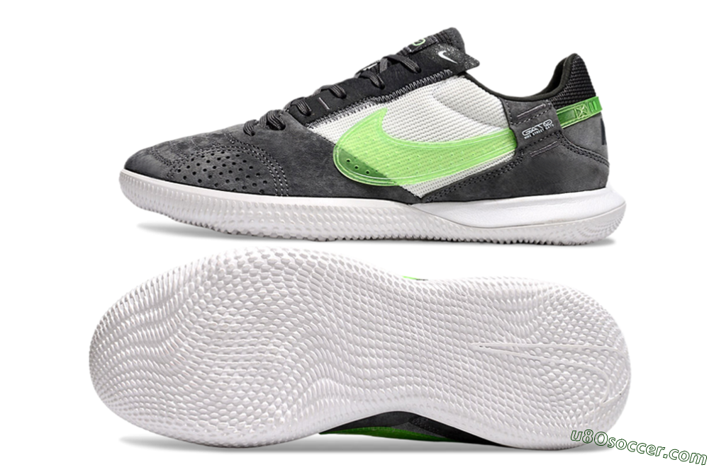 Nike Street Gato IC Indoor & Futsal Soccer Shoes - Grey/Yellow/White 0