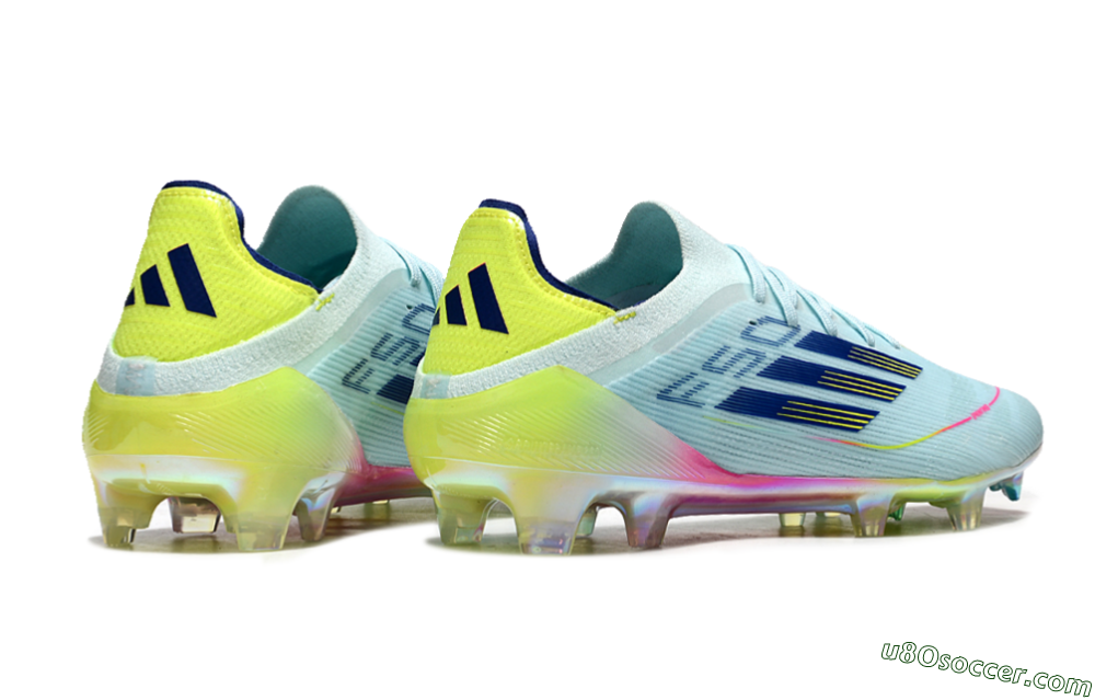 Adidas F50 Elite FG Firm Ground Soccer Cleats - Jade/Blue/Gold/Pink 6