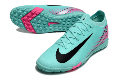 Nike Air Zoom Mercurial Vapor 16 Elite TF Artificial Turf Soccer Shoes - Jade/Black/Pink