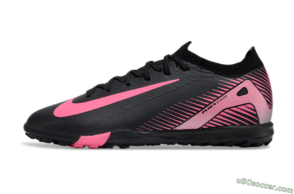 Nike Air Zoom Mercurial Vapor 16 Elite TF Artificial Turf Soccer Shoes - Black/Pink 2