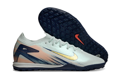 Nike Air Zoom Mercurial Vapor 16 Elite TF Artificial Turf Soccer Shoes - Jade/Gold/Blue