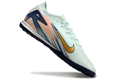 Nike Air Zoom Mercurial Vapor 16 Elite TF Artificial Turf Soccer Shoes - Jade/Gold/Blue