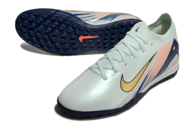 Nike Air Zoom Mercurial Vapor 16 Elite TF Artificial Turf Soccer Shoes - Jade/Gold/Blue