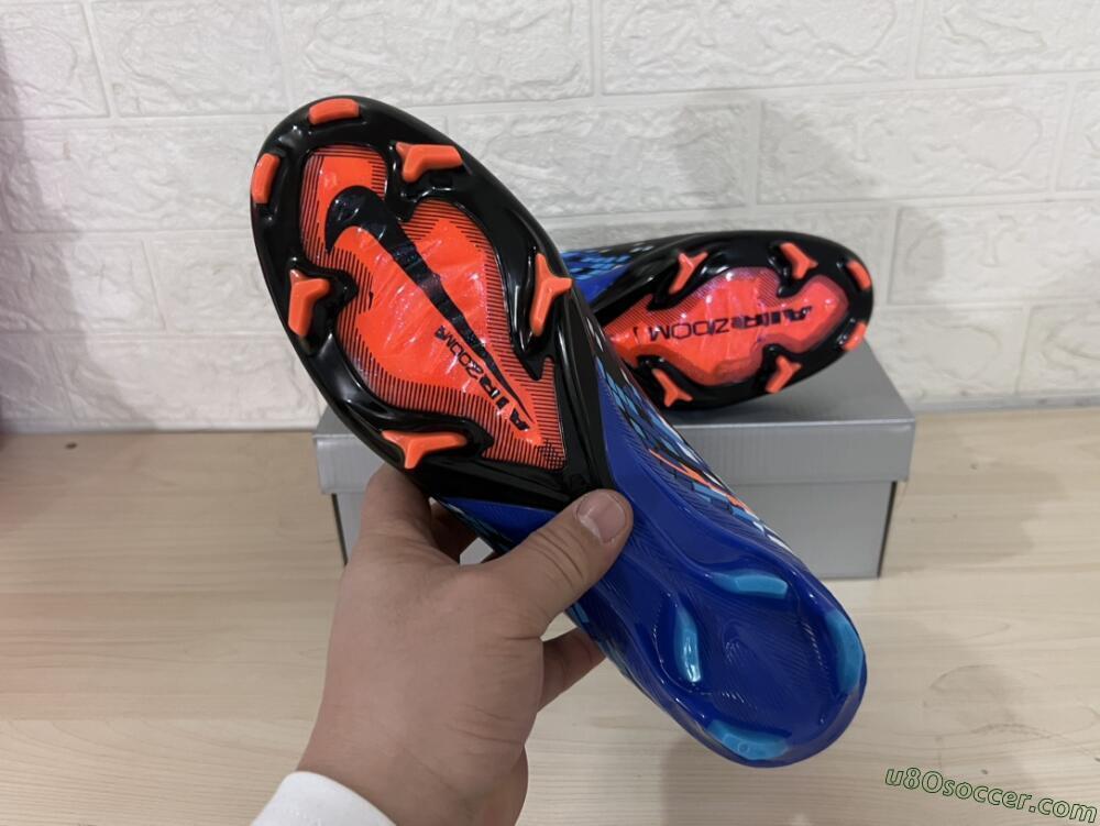 Nike Air Zoom Mercurial Superfly 10 Elite FG Firm Ground Soccer Cleats - Black/Blue/Orange