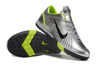 Nike Zoom Mercurial Vapor 1 Rgn SE TF Artificial Turf Soccer Shoes - Silver/Black/Yellow