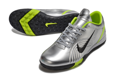 Nike Zoom Mercurial Vapor 1 Rgn SE TF Artificial Turf Soccer Shoes - Silver/Black/Yellow
