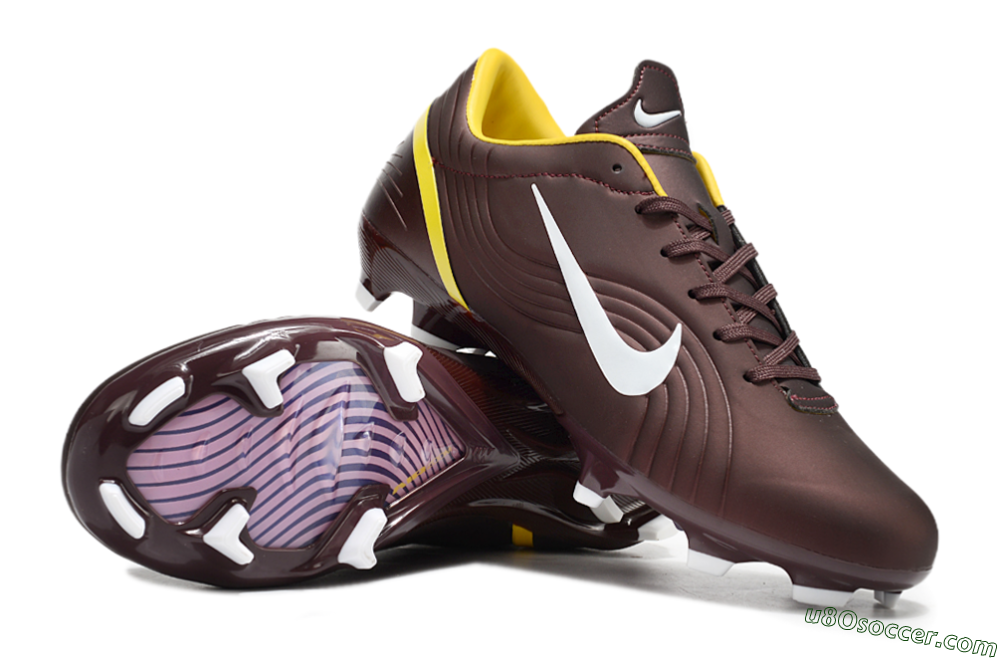 Nike Air Zoom Mercurial Vapor 16 Elite FG Firm Ground Soccer Cleats - Brown/White/Yellow 0