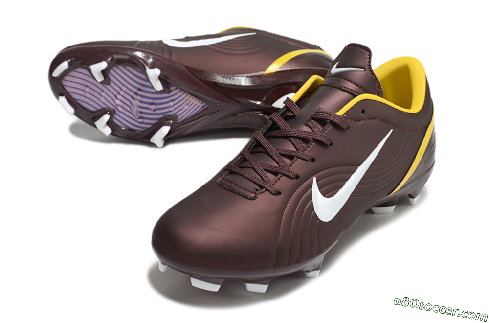 Nike Air Zoom Mercurial Vapor 16 Elite FG Firm Ground Soccer Cleats - Brown/White/Yellow 3