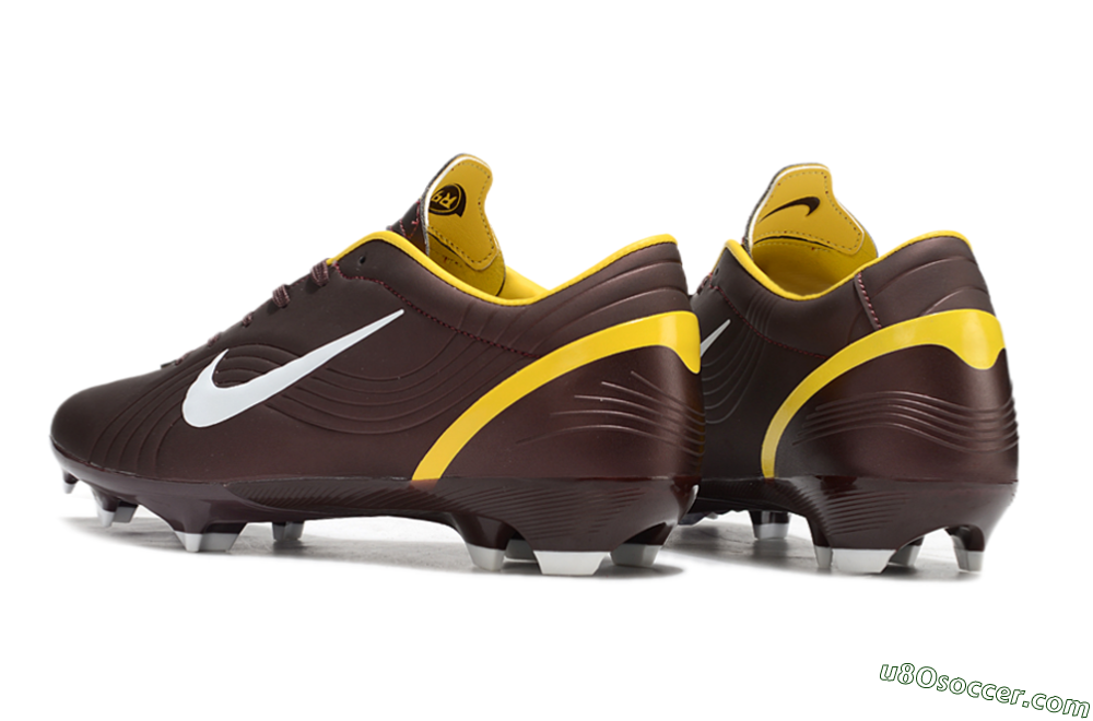 Nike Air Zoom Mercurial Vapor 16 Elite FG Firm Ground Soccer Cleats - Brown/White/Yellow 4