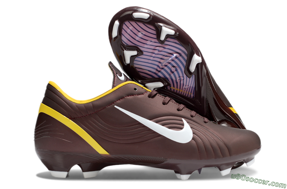 Nike Air Zoom Mercurial Vapor 16 Elite FG Firm Ground Soccer Cleats - Brown/White/Yellow 1