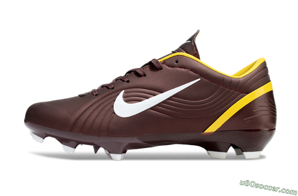 Nike Air Zoom Mercurial Vapor 16 Elite FG Firm Ground Soccer Cleats - Brown/White/Yellow 2