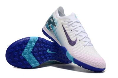 Nike Air Zoom Mercurial Vapor 16 Elite TF Artificial Turf Soccer Shoes - White/Purple/Blue