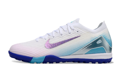 Nike Air Zoom Mercurial Vapor 16 Elite TF Artificial Turf Soccer Shoes - White/Purple/Blue