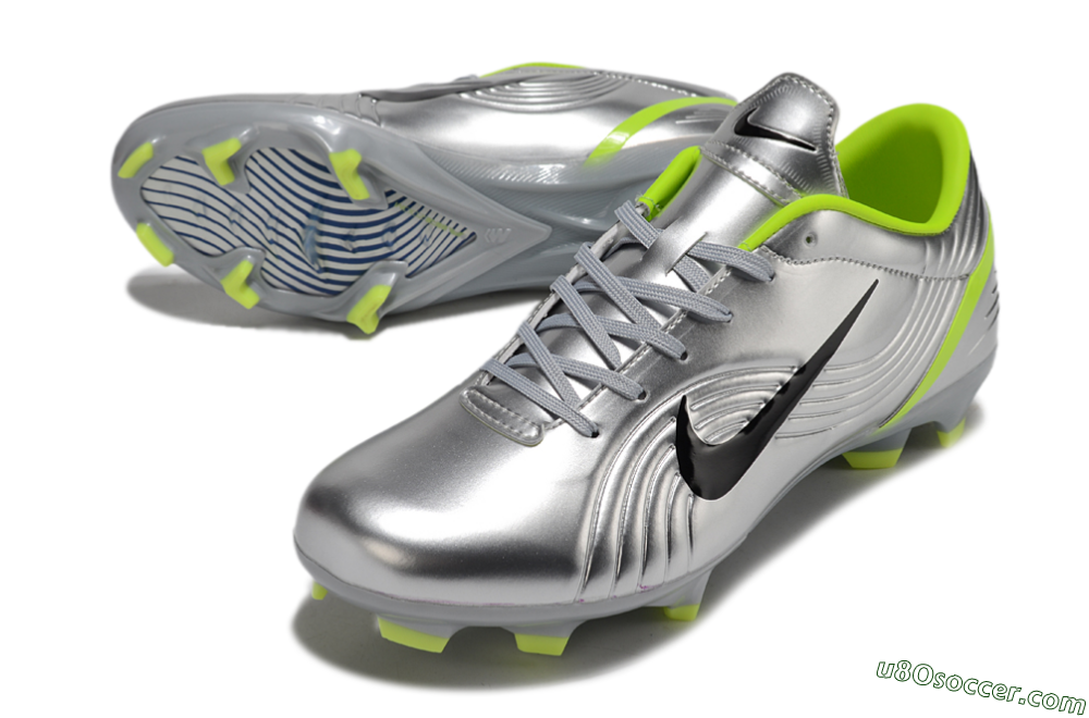 Nike Zoom Mercurial Vapor 1 Rgn SE FG Firm Ground Soccer Cleats - Silver/Black/Yellow 3