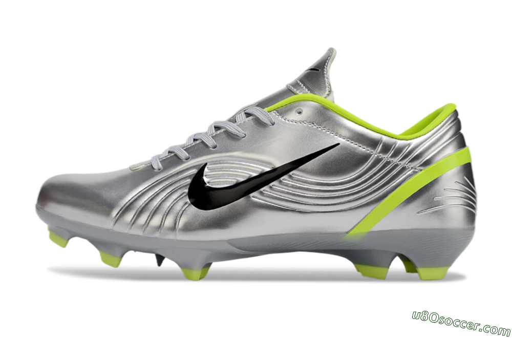 Nike Zoom Mercurial Vapor 1 Rgn SE FG Firm Ground Soccer Cleats - Silver/Black/Yellow 2
