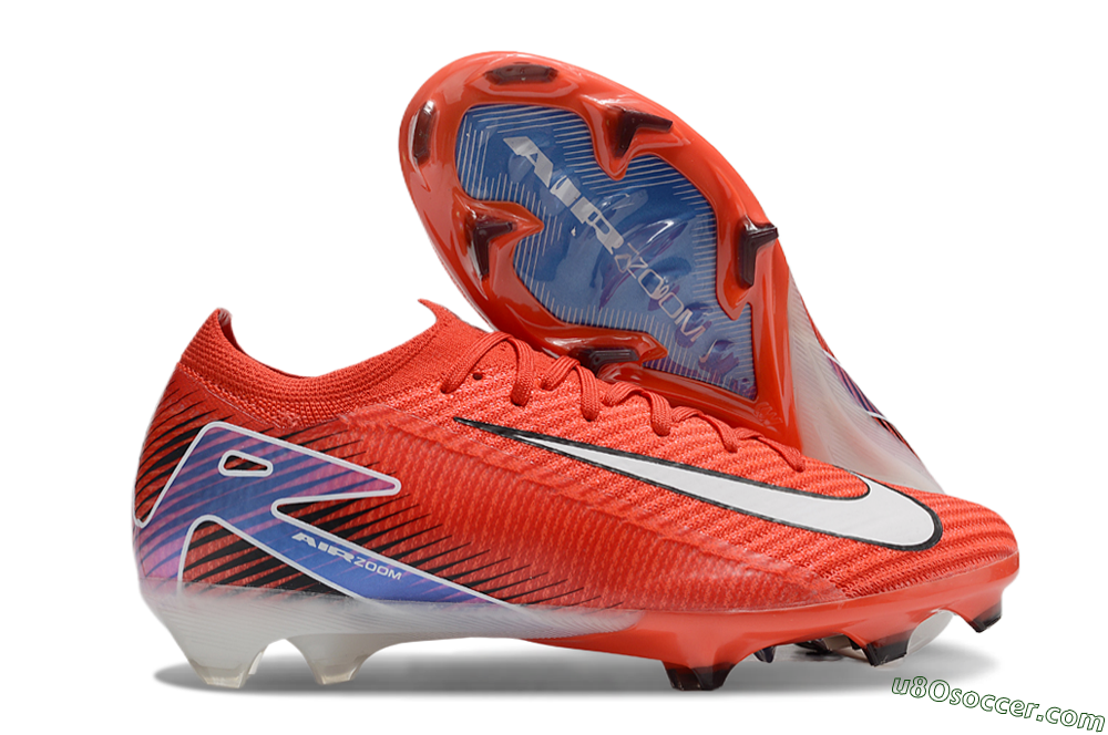 Nike Air Zoom Mercurial Vapor 16 Elite FG Firm Ground Soccer Cleats - Red/White/Blue 1