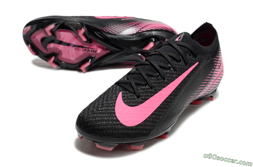 Nike Air Zoom Mercurial Vapor 16 Elite FG Firm Ground Soccer Cleats - Black/Pink 3