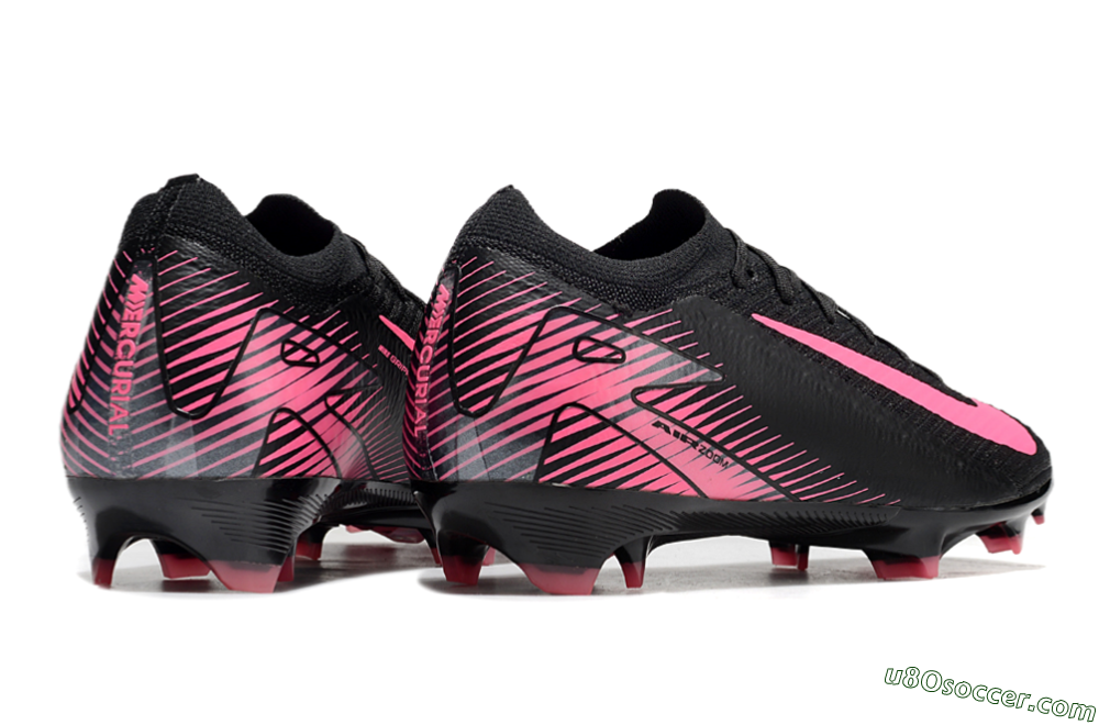 Nike Air Zoom Mercurial Vapor 16 Elite FG Firm Ground Soccer Cleats - Black/Pink 6