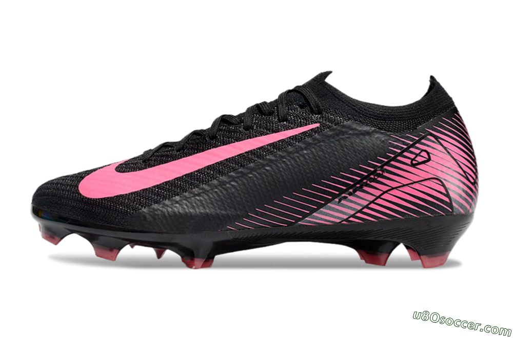 Nike Air Zoom Mercurial Vapor 16 Elite FG Firm Ground Soccer Cleats - Black/Pink 2