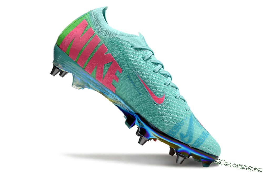 Nike Air Zoom Mercurial Vapor 16 Elite SG Soft Ground Soccer Cleats - Jade/Pink/Gold 4