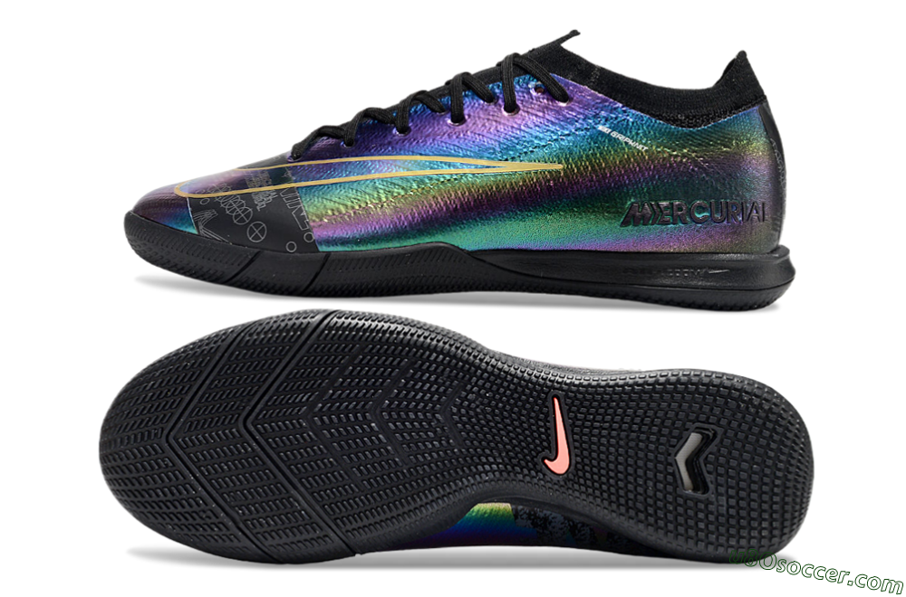 Nike Air Zoom Mercurial Vapor 16 Elite IC Indoor & Futsal Soccer Shoes - Laser/Black/Yellow 0