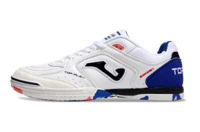 Joma Top Flex IC Indoor & Futsal Soccer Shoes - White/Red/Blue