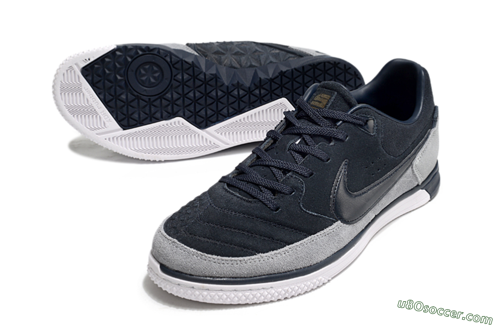 Nike Street Gato IC Indoor & Futsal Soccer Shoes - Blue/Grey/White 3