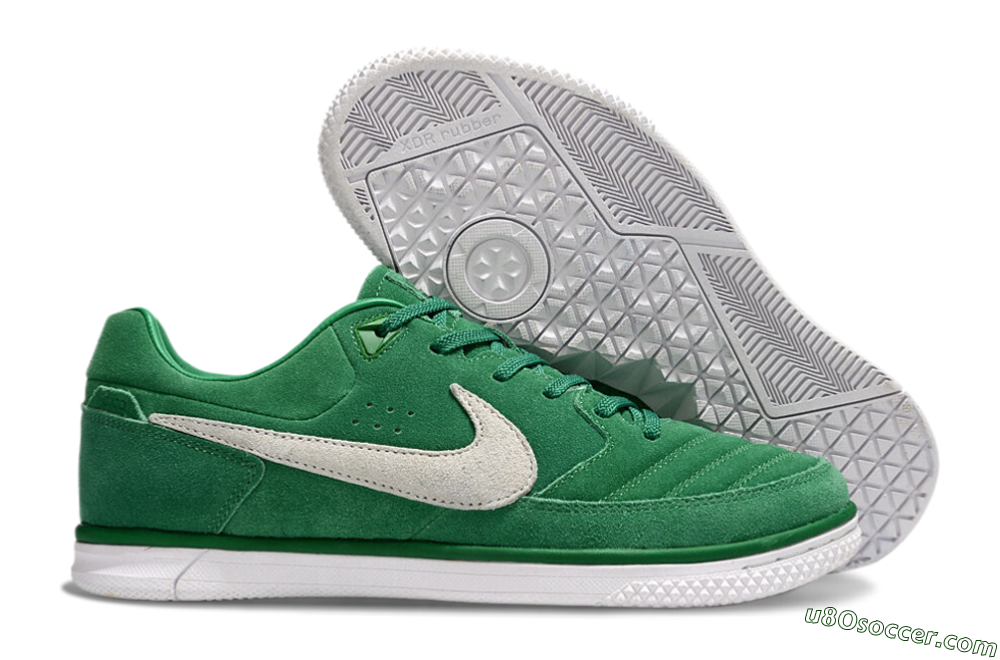 Nike Street Gato IC Indoor & Futsal Soccer Shoes - Green/Grey/White 1