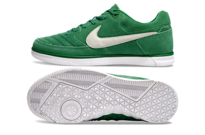 Nike Street Gato IC Indoor & Futsal Soccer Shoes - Green/Grey/White