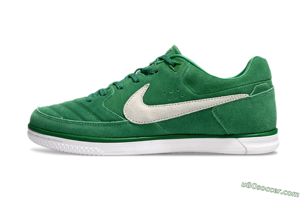 Nike Street Gato IC Indoor & Futsal Soccer Shoes - Green/Grey/White 2