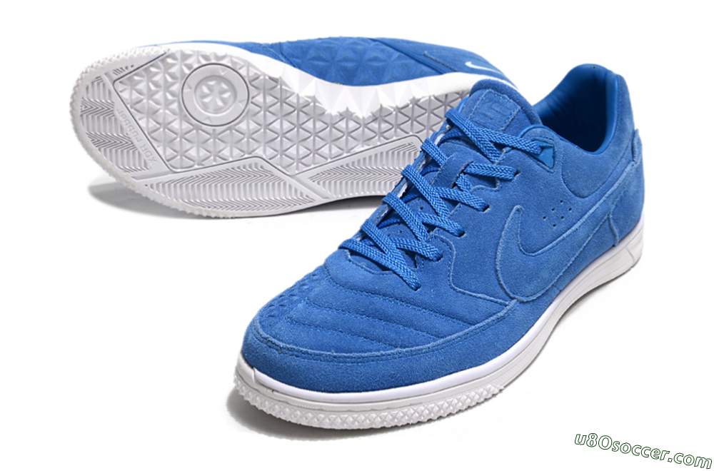 Nike Street Gato IC Indoor & Futsal Soccer Shoes - Blue/White 3
