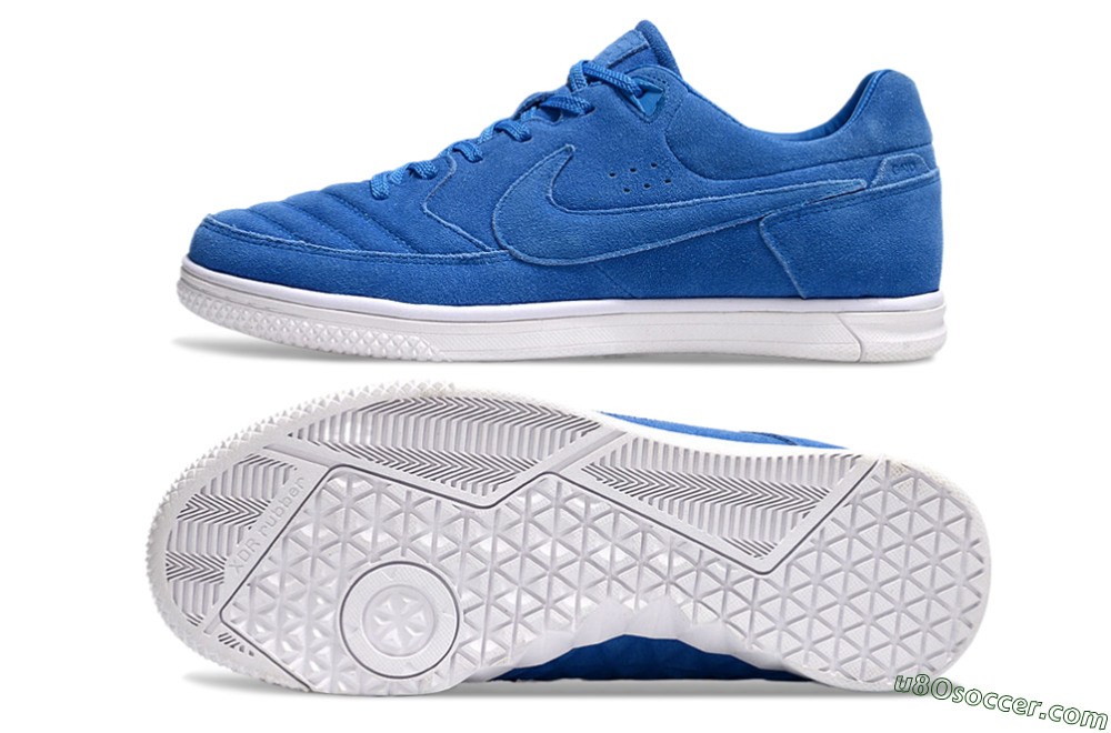 Nike Street Gato IC Indoor & Futsal Soccer Shoes - Blue/White 0