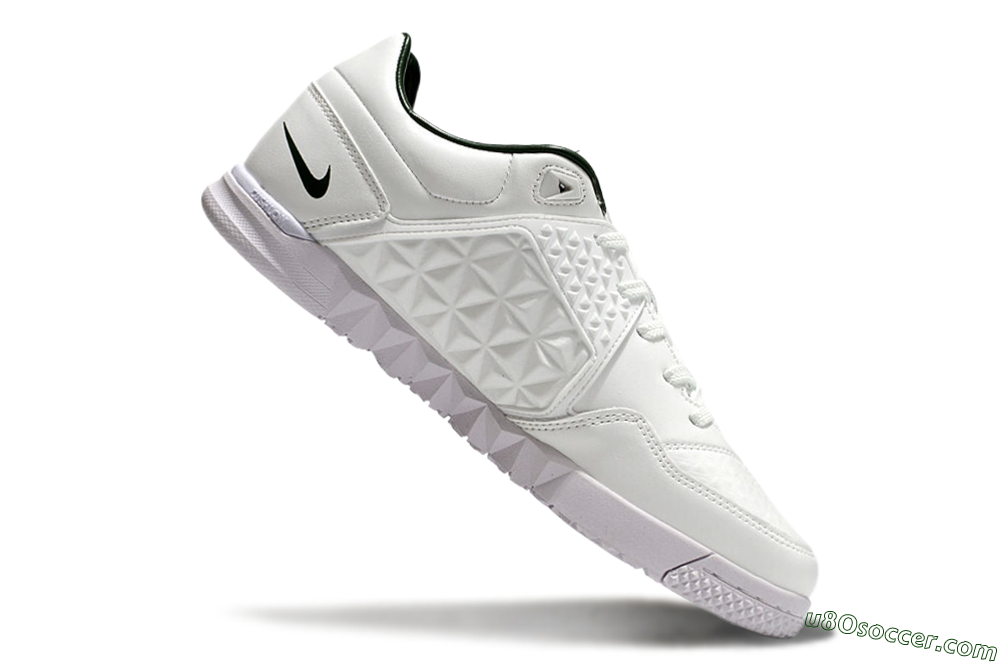 Nike Street Gato IC Indoor & Futsal Soccer Shoes - White/Green 4